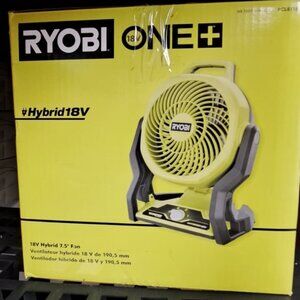 Ryobi ONE+ 18V Hybrid Whisper Series 7-1/2 in. Fan
